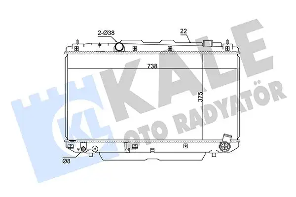 KALE 351825 Radyatör 1640027061 resmi
