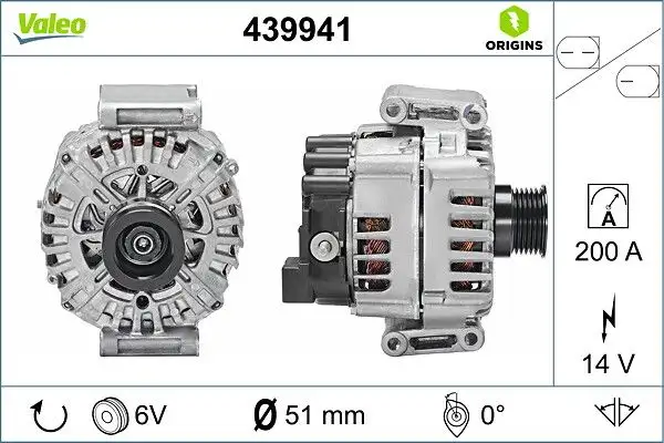 VALEO 439941 Şarj Dinamosu A0009068504 resmi