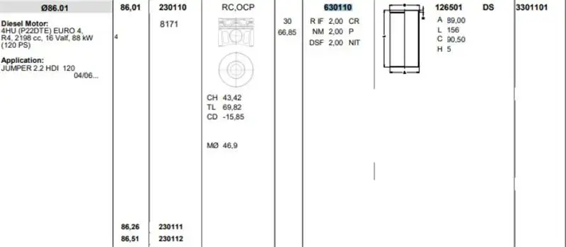 KONEKS 630110 Motor Segmanı (STD) 0628S6 resmi