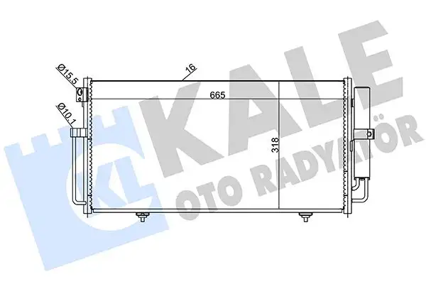 KALE 389600 Klima Radyatörü 73210FE010 resmi