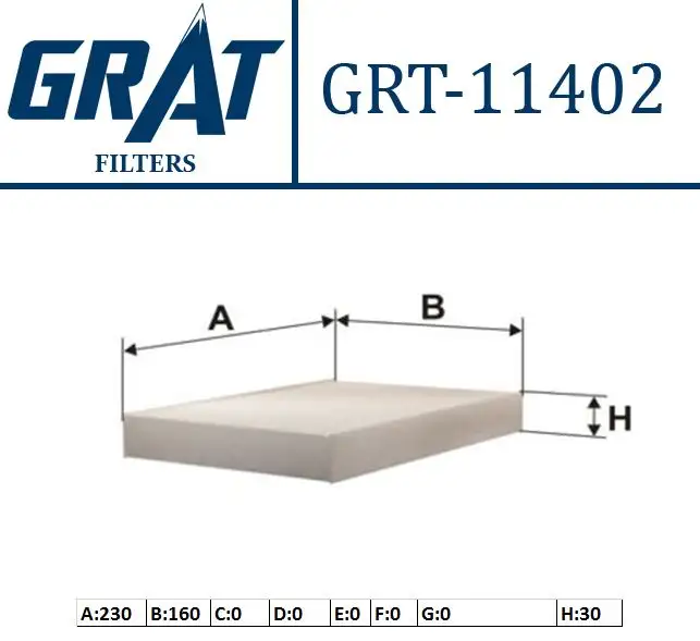 GRAT 11402 Polen Filtresi 7700424098 resmi