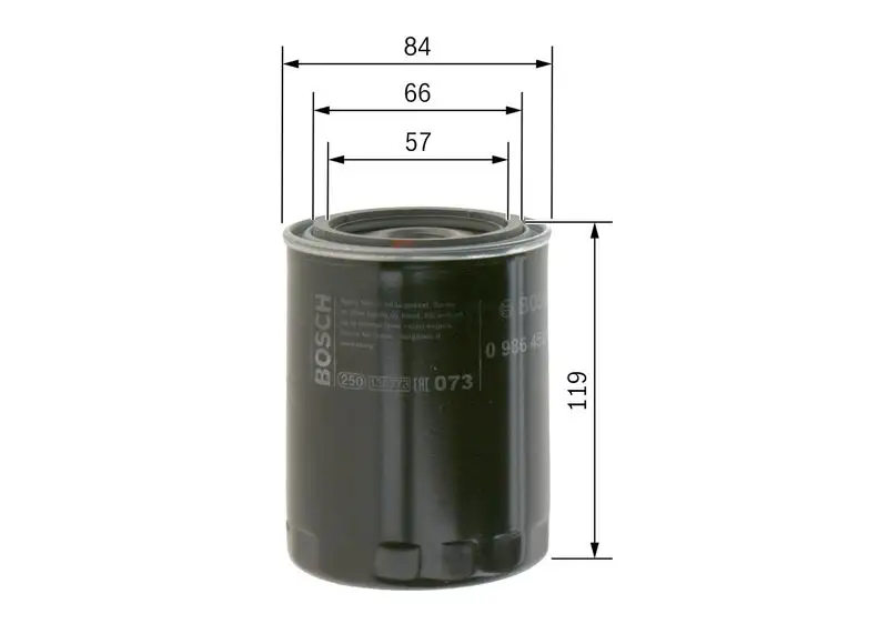 BOSCH 0986452000 Yağ Filtresi resmi