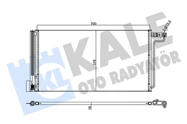 KALE 357755 Klima Radyatörü resmi