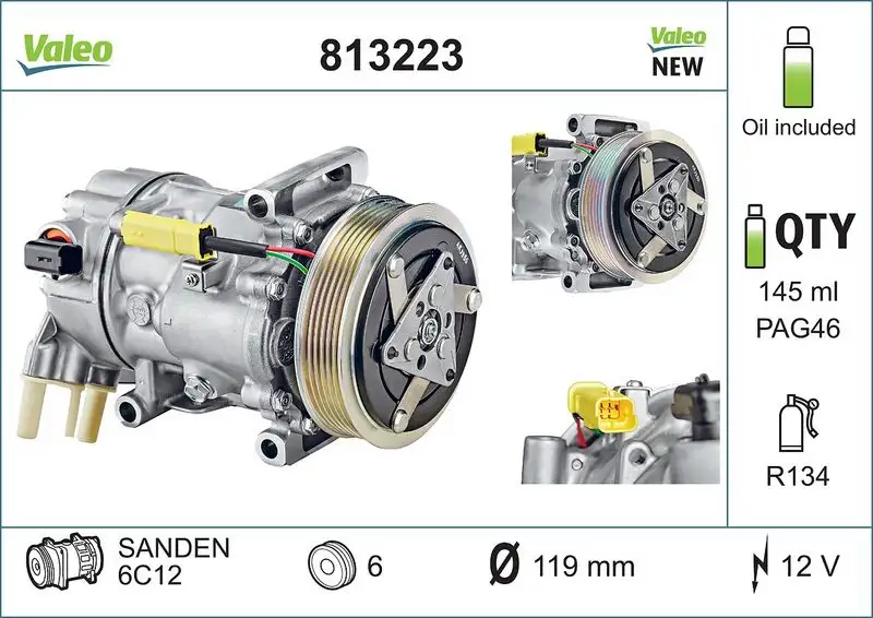 VALEO 813223 Klima Kompresörü resmi