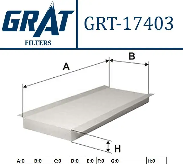 GRAT 17403 Polen Filtresi YC1J19N619A1A resmi
