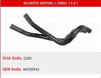 MASTER M2260 Kalorifer Hortumu 46559543 resmi