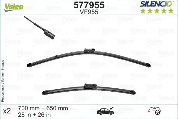 VALEO 577955 Silecek Süpürgesi (Takım) 7C2998002A resmi