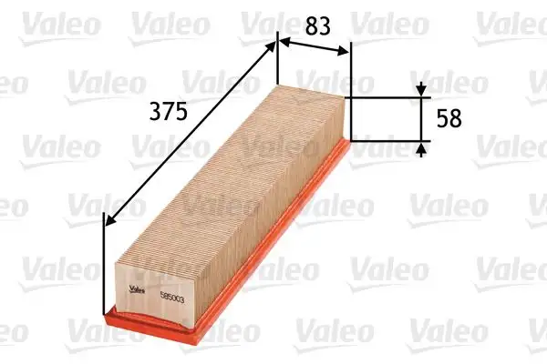 VALEO 585003 Hava Filtresi resmi