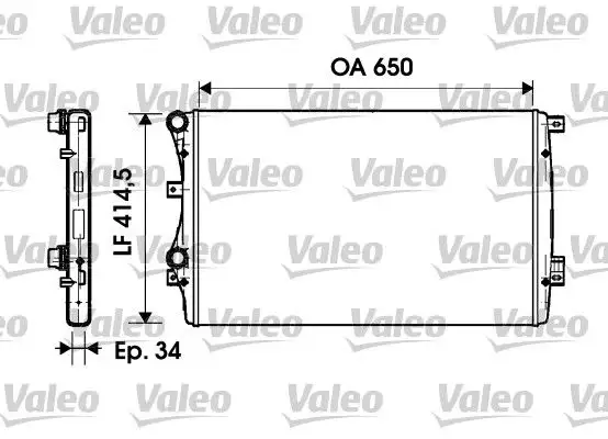 VALEO 732872 Radyatör resmi