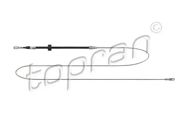 TOPRAN 109812001 El Fren Halatı (Ön) A9014202185 resmi