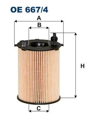 FILTRON OE667/4 Yağ Filtresi 3646431 resmi