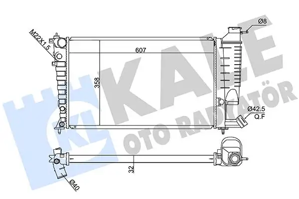 KALE 351875 Radyatör 133046 resmi