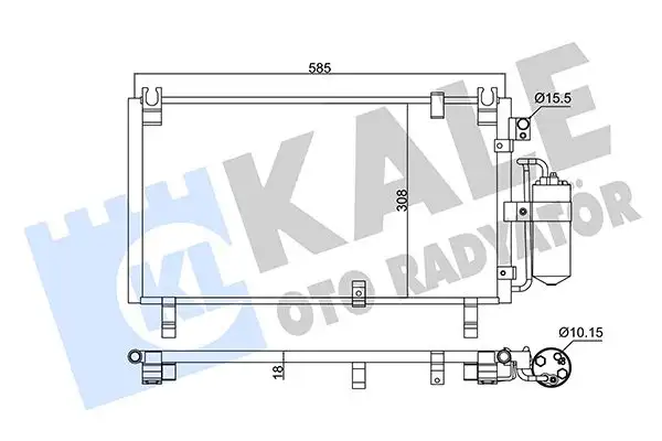 KALE 359170 Klima Radyatörü 8980711210 resmi