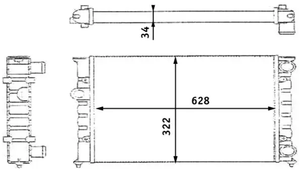 MAHLE CR348000S Radyatör resmi