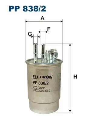 FILTRON PP838/2 Yakıt Filtresi resmi