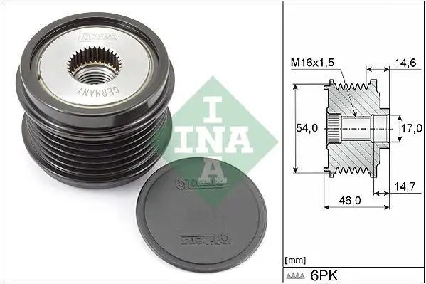 INA 535030810 Alternatör Kasnağı resmi
