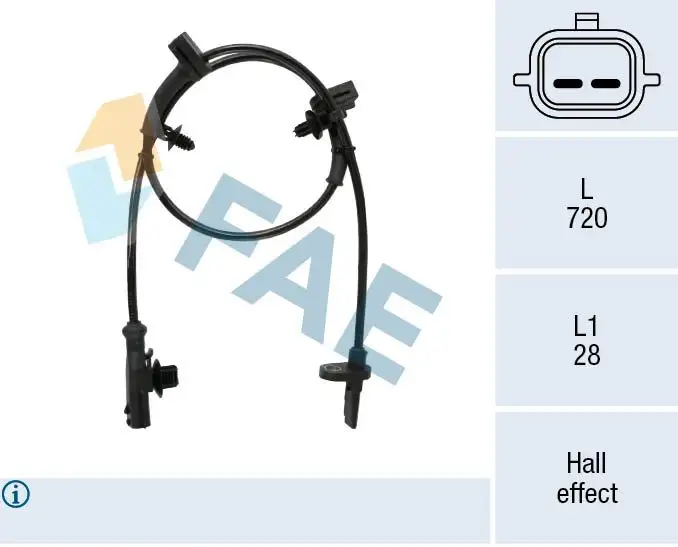 FAE 78546 ABS Hız Sensörü (Ön) resmi