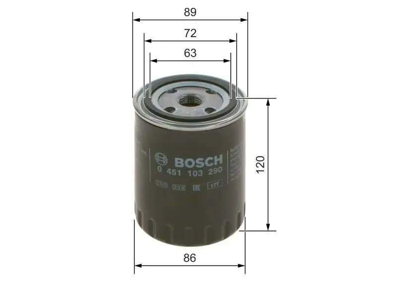 BOSCH 0451103290 Yağ Filtresi resmi