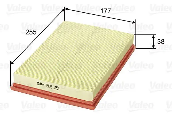 VALEO 585051 Hava Filtresi resmi