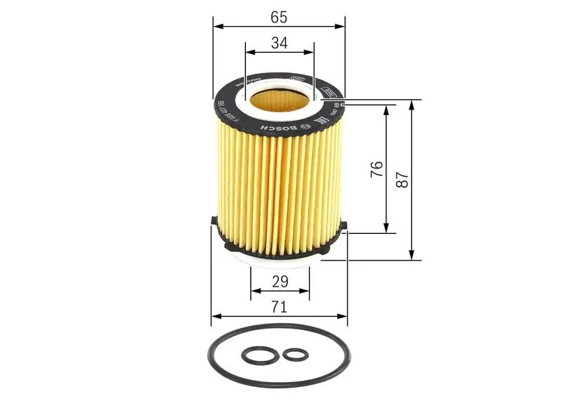 BOSCH F026407166 Yağ Filtresi resmi
