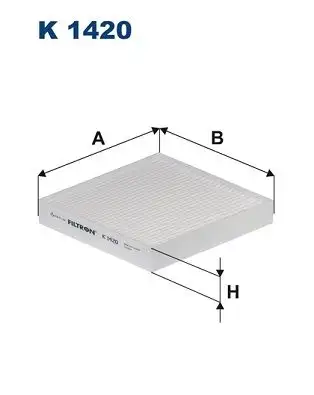 FILTRON K1420 Polen Filtresi 97133G6000 resmi