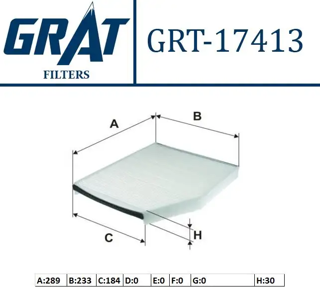 GRAT 17413 Polen Filtresi BK2119G244AA resmi