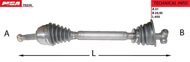 MGA 70234 Ön Aks (Sol) 7701469375 resmi