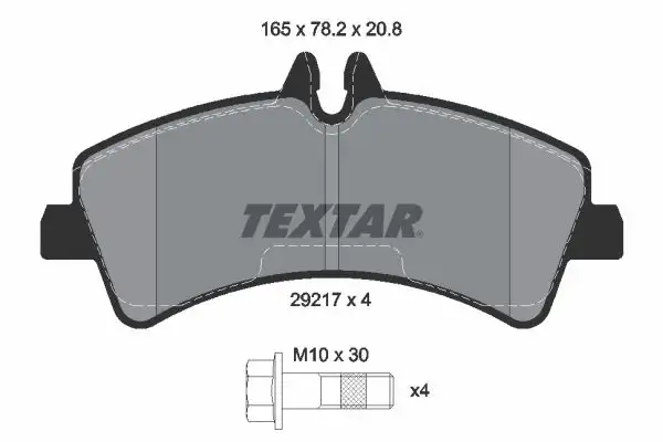 TEXTAR 2921702 Arka Fren Balatası resmi