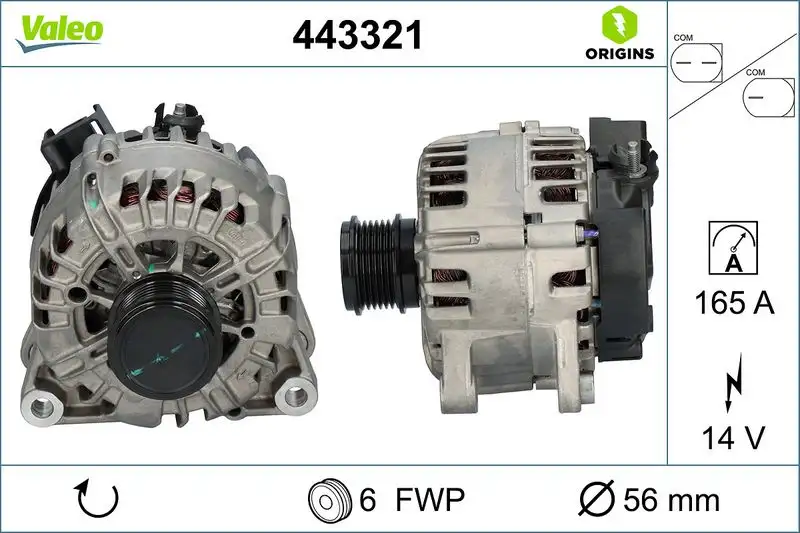 VALEO 443321 Şarj Dinamosu resmi