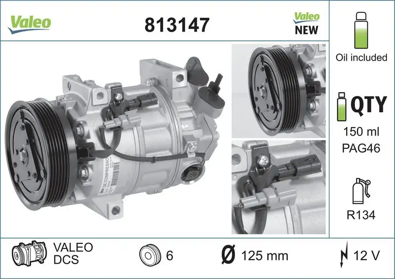 VALEO 813147 Klima Kompresörü 8200720417 resmi