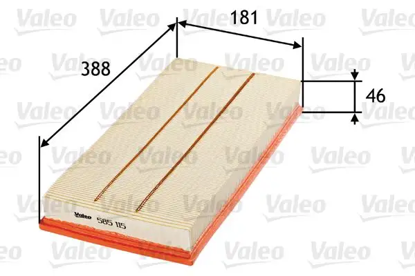 VALEO 585115 Hava Filtresi A6400940204 resmi