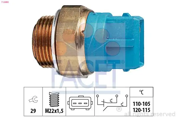 FACET 7.5680 Fan Müşiri 90506499 resmi