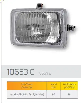 FARBA 10653D Ön Far (Sol) resmi