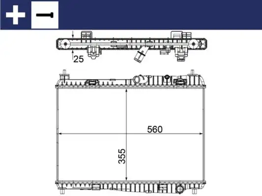 MAHLE CR1135000S Radyatör resmi