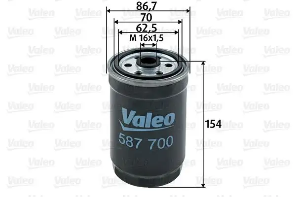 VALEO 587700 Yakıt Filtresi resmi