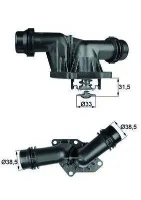 MAHLE TI2585 Termostat 11532247019 resmi