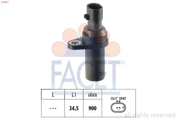 FACET 9.0377 Krank Sensörü 46815160 resmi