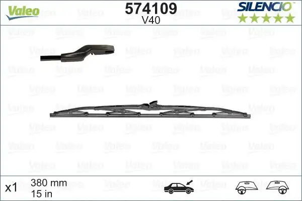 VALEO 574109 Arka Silecek Süpürgesi resmi