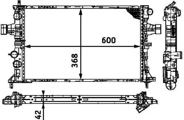 MAHLE CR319000S Radyatör 1300208 resmi