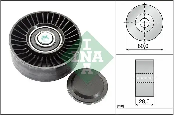INA 532051510 Alternatör Gergi Rulmanı 11287556251 resmi