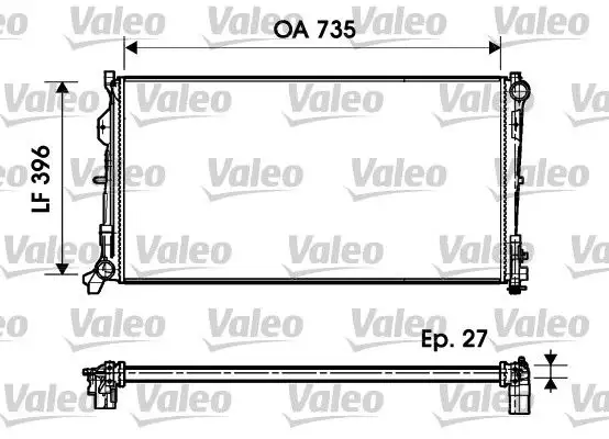 VALEO 732956 Radyatör 5142488AA resmi