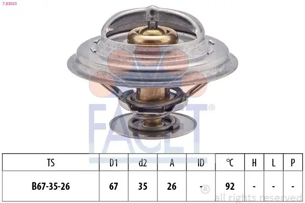FACET 7.8302S Termostat resmi