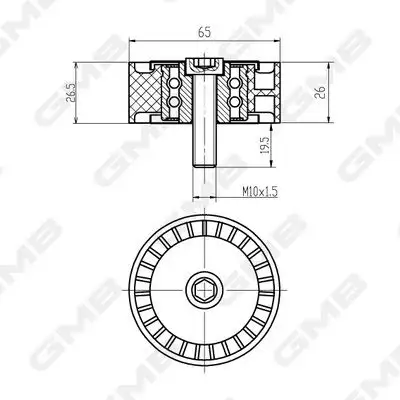 GMB GTA0930 Alternatör Gergi Rulmanı 96440417 resmi