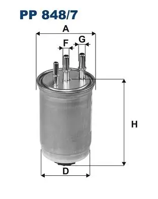 FILTRON PP848/7 Yakıt Filtresi resmi