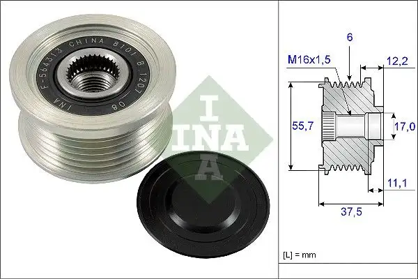 INA 535022610 Alternatör Kasnağı resmi