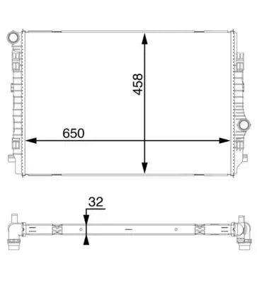 MAHLE CR1593000S Radyatör 5Q0121251EN resmi