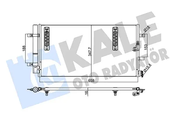 KALE 375800 Klima Radyatörü resmi
