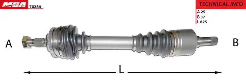 MGA 70286 Ön Aks (Sol) 32725P resmi