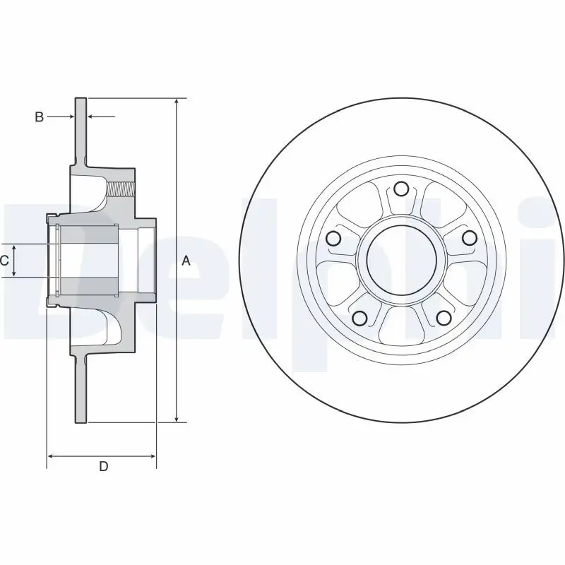 DELPHI BG9230RSC Arka Fren Diski 432009292R resmi