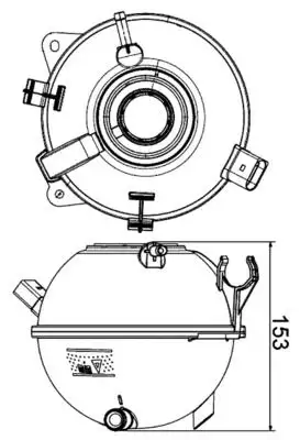 MAHLE CRT19000S Yedek Su Deposu 1K0121407A resmi
